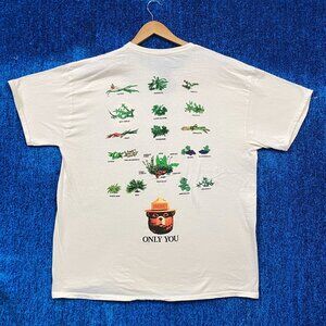 Smokey the Bear Only You Can Prevent Wild Fires Promo Tee XL